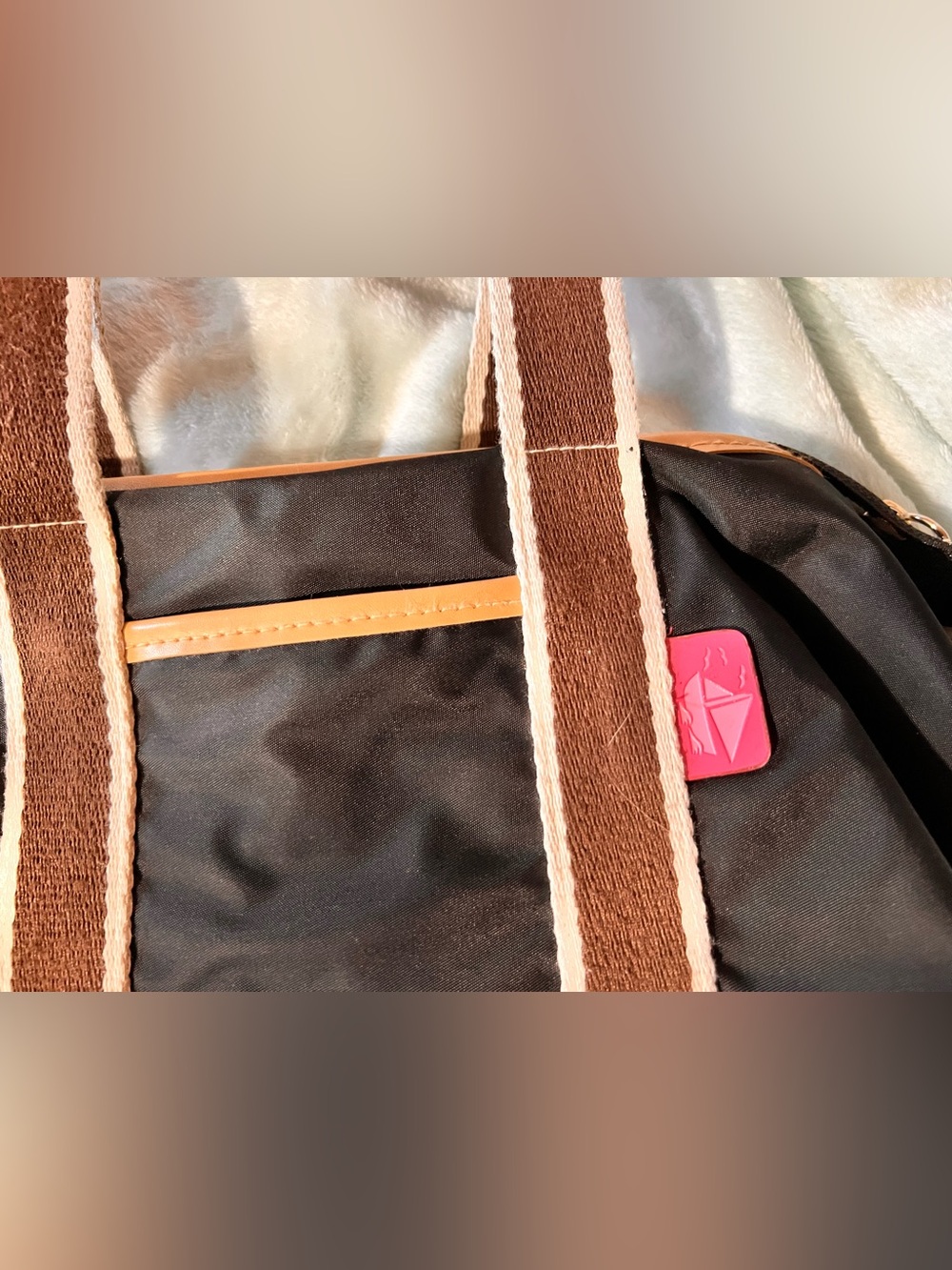 Black Mini Nylon Tote - Picture 5 of 8